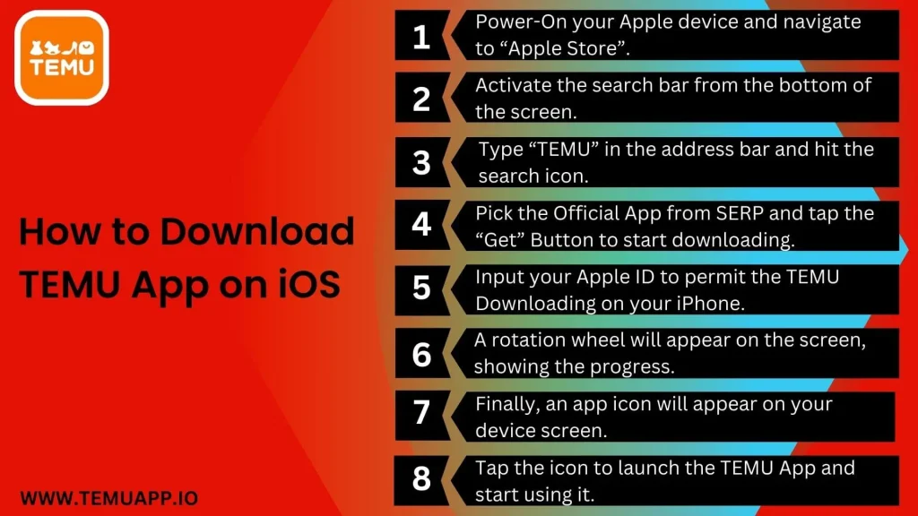 How to Download TEMU App on iOS
