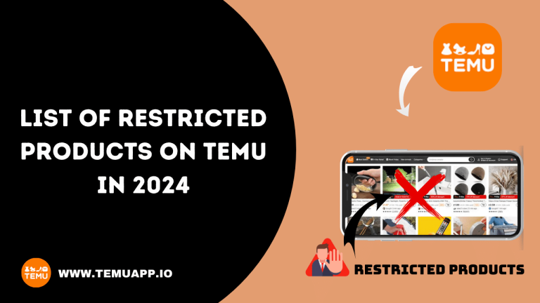 List of Restricted/Banned Items on TEMU in 2024